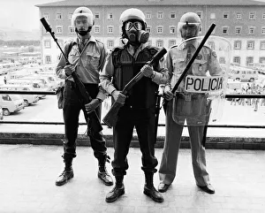 1982 World Cup Spain Spanish police in full riot gear 1982 World Cup Spain Spanish police in full riot gear