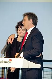 Images Dated 2nd May 1997: 1997 General Election Labour Victory party. Tony Blair and Cherie Blair on stage holding