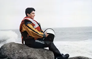 36 year old Aileen Jones, the only female helm in the RNLI in Wales 36 year old Aileen Jones, the only female helm in the RNLI in Wales