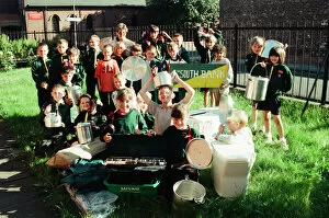 Images Dated 10th August 1997: The 4th South Bank Scout group are celebrating the gift of 1000 pounds worth of new