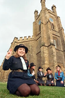 Images Dated 8th May 1998: 5th Redcar Girl Guides celebrate the 70th Anniversary. 10 year old Helen Cockerill is