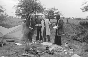 60-year-old miner Ted Hughes meets the young generation who are camping out beside 60-year-old miner Ted Hughes meets the young generation who are camping out beside