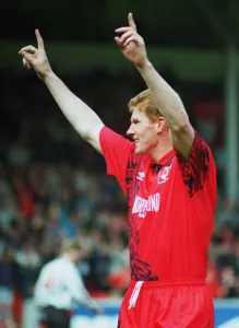 Aberdeen v Dunfermline Scottish Premier play off match at Pittodrie Stadium 21st May 1995 Aberdeen v Dunfermline Scottish Premier play off match at Pittodrie Stadium 21st May 1995
