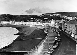 Aberystwyth Promenade and Beach, Ceredigion, West Wales, 1976 Aberystwyth Promenade and Beach, Ceredigion, West Wales, 1976