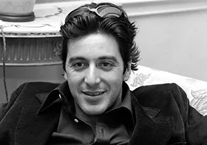 Actor Al Pacino at the Dorchester Hotel March 1974 Actor Al Pacino at the Dorchester Hotel March 1974