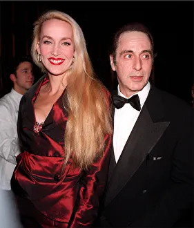 Actor Al Pacino January 1997 and model Jerry Hall, wife of Rolling Stones Mick Jagger Actor Al Pacino January 1997 and model Jerry Hall, wife of Rolling Stones Mick Jagger