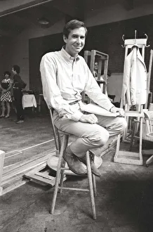 Actor Anthony Perkins during rehearsals for The Male Animal June 1968 Actor Anthony Perkins during rehearsals for The Male Animal June 1968