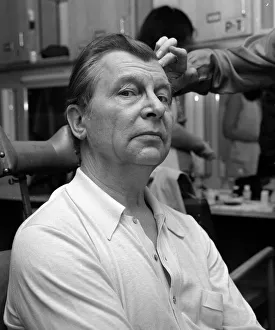 Actor Clive Dunn getting ready for his role as Lance Corporal Jones in the BBC television Actor Clive Dunn getting ready for his role as Lance Corporal Jones in the BBC television