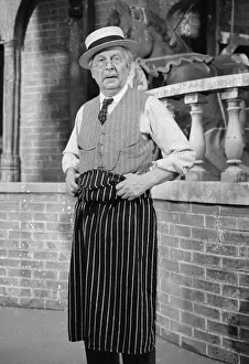 Actor Clive Dunn in his role as butcher Lance Corporal Jones in the BBC television Actor Clive Dunn in his role as butcher Lance Corporal Jones in the BBC television