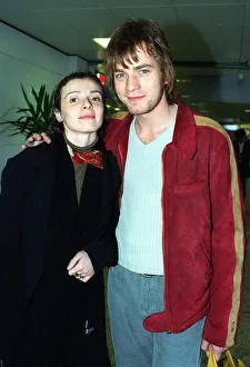 Actor Ewan McGregor and his wife Eve arrive at Glasgow airport for the Scottish Actor Ewan McGregor and his wife Eve arrive at Glasgow airport for the Scottish