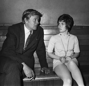 Actor Jack Watling with his daughter Deborah Watling who
