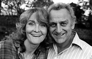 Actor John Thaw at home with wife Sheila Hancock, May 1981 Actor John Thaw at home with wife Sheila Hancock, May 1981