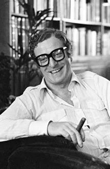 Actor Michael Caine gives an interview to a Sunday Mirror journalist Actor Michael Caine gives an interview to a Sunday Mirror journalist