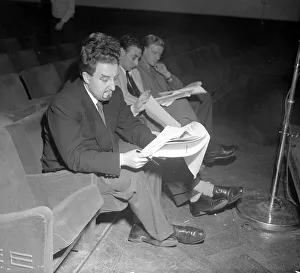 Actor Peter Sellers seen here taking part in the radio drama Valentine Dyall Actor Peter Sellers seen here taking part in the radio drama Valentine Dyall