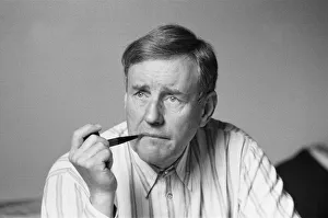 Actor Richard Briers seen here at his West London home. 6th May 1987 Actor Richard Briers seen here at his West London home. 6th May 1987