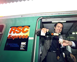 Actor Robert Lindsay launches the new RSC Express at Stratford Station Actor Robert Lindsay launches the new RSC Express at Stratford Station