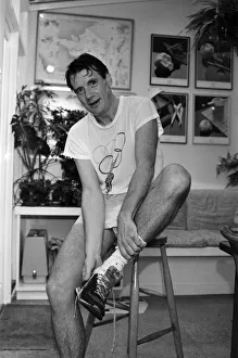 Actor and writer Michael Palin at home. 7th November 1984 Actor and writer Michael Palin at home. 7th November 1984