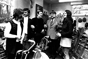 Actors Eric Sykes and Jimmy Edwards with golfer John Jacobs at his golfing centre in Actors Eric Sykes and Jimmy Edwards with golfer John Jacobs at his golfing centre in