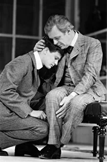 Images Dated 5th February 1985: Actors Sir Anthony Hopkins and Colin Firth in a scene from Arthur Schnitzler