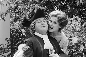Actors Terry Scott and Madeline Smith who star in the new play 'the School for Wives Actors Terry Scott and Madeline Smith who star in the new play 'the School for Wives