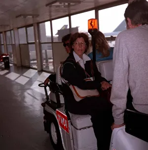 Actress Ava Gardner at Lomdon Airport February 1987 Actress Ava Gardner at Lomdon Airport February 1987