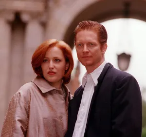 Actress Gillian Anderson the star of the television programme The X Files in Glasgow with Actress Gillian Anderson the star of the television programme The X Files in Glasgow with