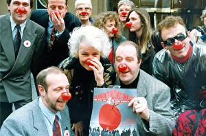 Actress Jean Boht and actor Gorden Kaye doing their bit for Comic Relief in 1993 Actress Jean Boht and actor Gorden Kaye doing their bit for Comic Relief in 1993