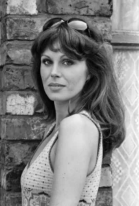 Actress Joanna Lumley pictured on the set of Coronation Street. 5th July 1973 Actress Joanna Lumley pictured on the set of Coronation Street. 5th July 1973
