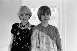Actress Joanna Lumley with the winner of the Purdey haircut competition winner Actress Joanna Lumley with the winner of the Purdey haircut competition winner
