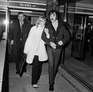 Actress Kim Novak pictured on arrival at London Airport Actress Kim Novak pictured on arrival at London Airport