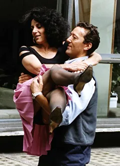 Actress Lesley Joseph with actor Ian Reddington Actress Lesley Joseph with actor Ian Reddington