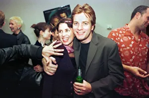 Actress Sadie Frost with actor Ewan McGregor at Glasgow Hilton Hotel for the Scottish Actress Sadie Frost with actor Ewan McGregor at Glasgow Hilton Hotel for the Scottish