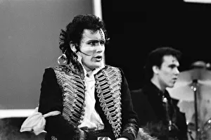 Adam and the Ants performing at the British Rock and Pop awards. 24th February 1981 Adam and the Ants performing at the British Rock and Pop awards. 24th February 1981