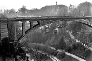 Adolphe Bridge Luxembourg. April 1975 75-2201-019 Adolphe Bridge Luxembourg. April 1975 75-2201-019