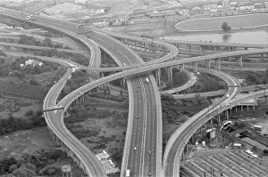 Aerial View of Gravelly Hill Interchange, knowns as Spaghetti Junction, Birmingham Aerial View of Gravelly Hill Interchange, knowns as Spaghetti Junction, Birmingham