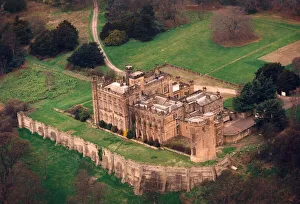 An aerial view of Lambton Castle and some of the grounds in June 1998 An aerial view of Lambton Castle and some of the grounds in June 1998