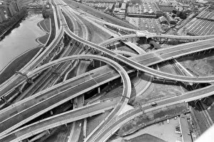Images Dated 10th May 1972: Aerial view of Spaghetti Junction. When it opens it will be the most complex highway