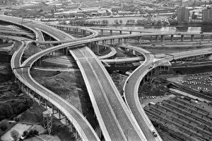 Images Dated 10th May 1972: Aerial view of Spaghetti Junction. When it opens it will be the most complex highway