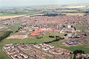 Aerial view of Teesside. North Tees Hospital. 28th July 1995 Aerial view of Teesside. North Tees Hospital. 28th July 1995