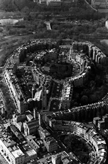 Images Dated 3rd May 1990: Aerial views of Glasgow, Scotland, Park Circus. 3rd May 1990
