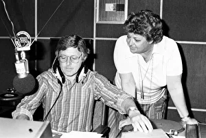 Agony Aunt Claire Rayner with Melvyn Bragg & Michael Aspel at Capital Radio Studios in Agony Aunt Claire Rayner with Melvyn Bragg & Michael Aspel at Capital Radio Studios in
