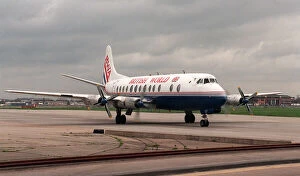 Images Dated 18th April 1996: Aircraft British World Airways Vickers Viscount April 1996
