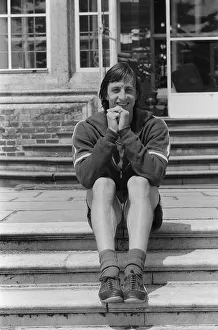 Ajax Amsterdam and Holland footballer Johan Cruyff takes a break from training as Ajax Ajax Amsterdam and Holland footballer Johan Cruyff takes a break from training as Ajax