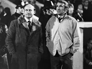 Alan Dicks Bristol City manager (right) standing on touchline with counterpart George Alan Dicks Bristol City manager (right) standing on touchline with counterpart George