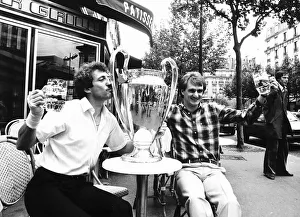 Alan Kennedy of Liverpool kisses the European Cup 1981 after victory over Real Alan Kennedy of Liverpool kisses the European Cup 1981 after victory over Real