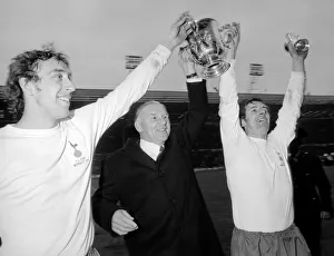 Alan Mullery of Tottenham Hotspur - February 1971 with Martin Chivers Alan Mullery of Tottenham Hotspur - February 1971 with Martin Chivers