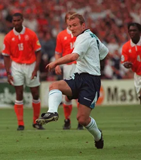 ALAN SHEARER SCORES FROM THE PENALTY SPOT FOR ENGLAND AGAINST HOLLAND IN EURO 96 - JUNE ALAN SHEARER SCORES FROM THE PENALTY SPOT FOR ENGLAND AGAINST HOLLAND IN EURO 96 - JUNE