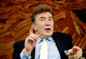 Albert Finney holding drink acting in play Reflected Glory' Albert Finney holding drink acting in play Reflected Glory'