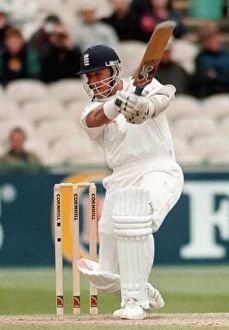 Images Dated 5th July 1998: Alec Stewart England cricket captain July 1998 At the wicket during the third test