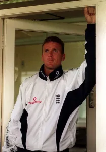 Alec Stewart England Cricket Captain June 1998 stands under an cover at Edgebaston Alec Stewart England Cricket Captain June 1998 stands under an cover at Edgebaston